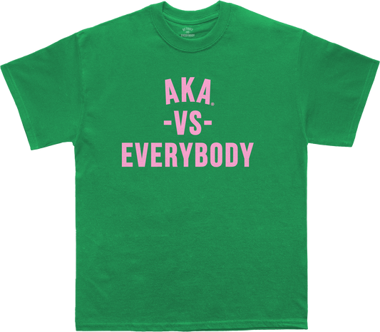 AKA vs Everybody T-shirt (green)